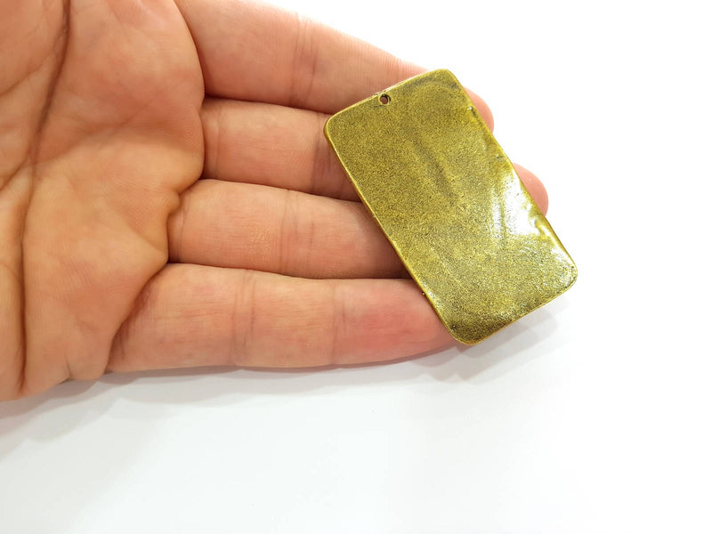 Antique Bronze Pendant Blank Bezel Base Setting Necklace Blank Resin Blank Mountings Antique Bronze Plated Brass ( 56x33mm )  G8519