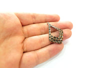 4 Antique Copper Charms Antique Copper Plated Charms (38x26mm) G8528