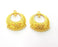 2 Gold Pendant  Pendant Gold Plated Pendant (35x28mm)  G8530