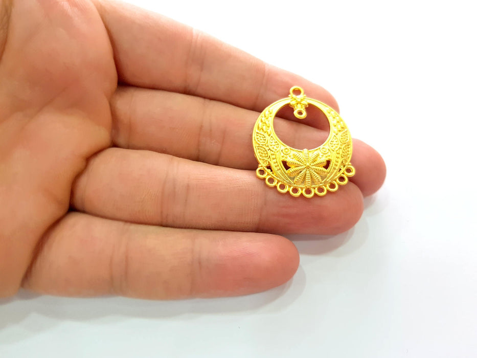 2 Gold Pendant  Pendant Gold Plated Pendant (35x28mm)  G8530