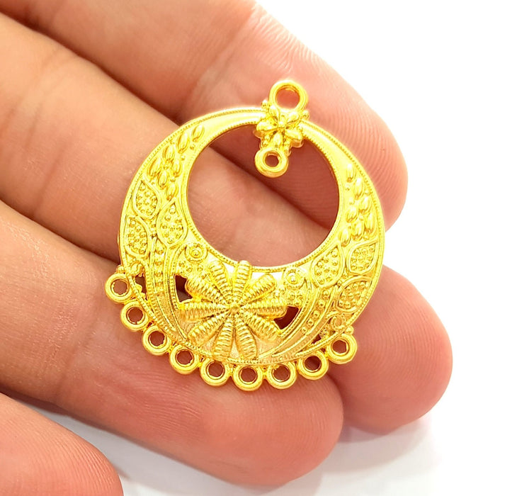 2 Gold Pendant  Pendant Gold Plated Pendant (35x28mm)  G8530