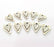 50 Heart Charm Silver Charms Antique Silver Plated Charms (15x11mm) G8533
