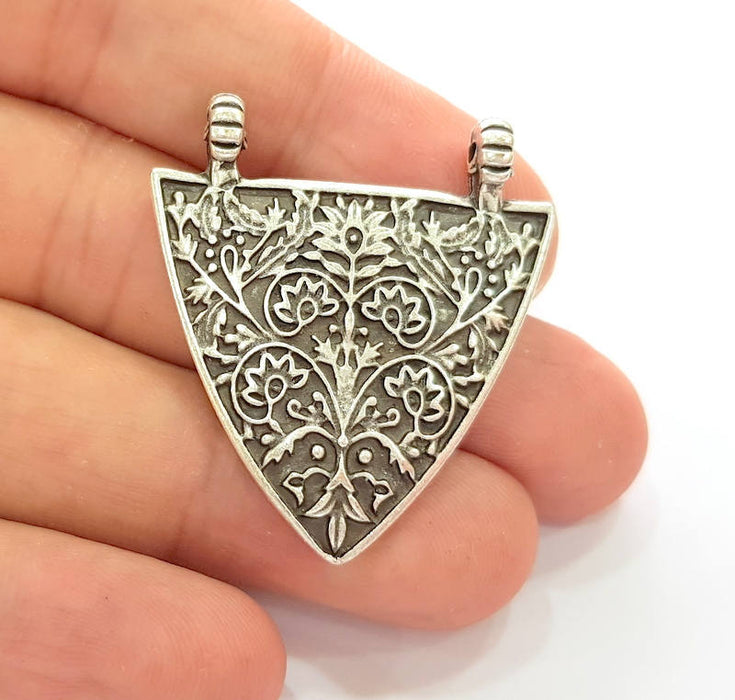 Silver Pendant Antique Silver Plated Pendants (39x35mm) G9962