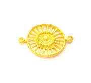 Gold Pendant Connector Gold Plated Pendant (38x27mm) G8245