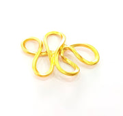 Gold Pendant Connector Gold Plated Pendant (53x39mm) G8246