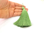 Pickle Green Tassel , Large Thick 113 mm - 4.4 inches G8257