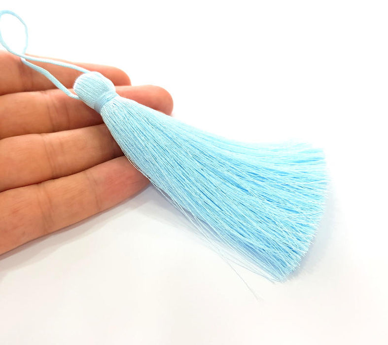 Sky Blue Tassel , Large Thick 113 mm - 4.4 inches G8258