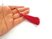 2 Red Tassel (78 mm - 3 inches) G8259
