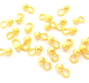 10 Gold Ball Charms Gold Plated Charms  (5mm)  G8274