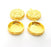 2 Gold Pendant Blank Base Setting Necklace Blank Resin Blank Mountings Gold Plated Blank ( 18mm blank ) G8571