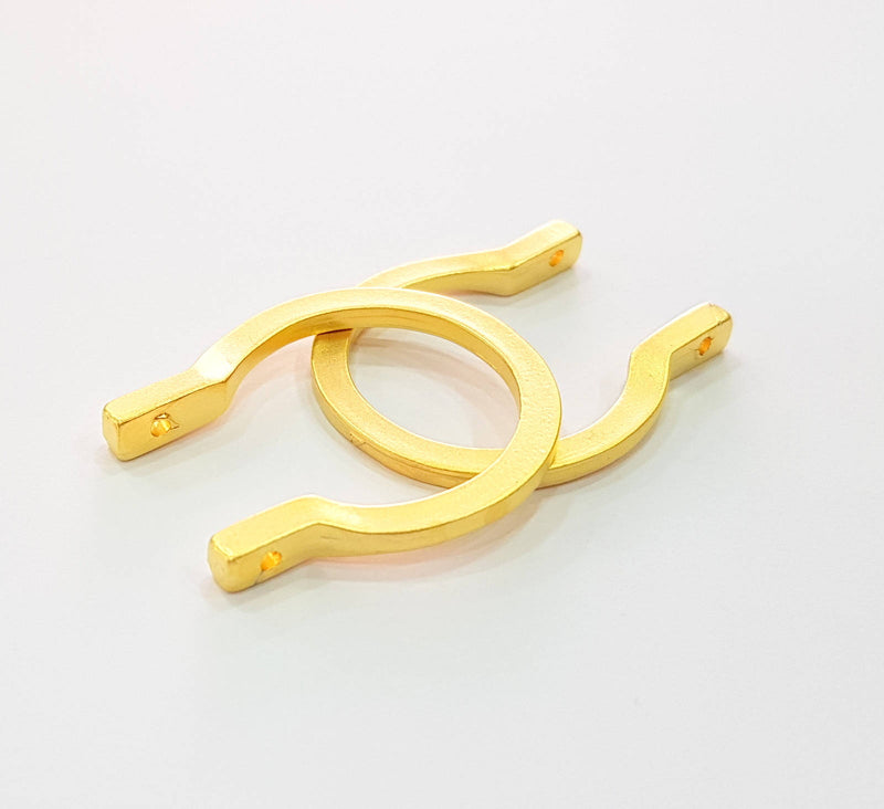 Gold Connector Gold Plated Connector Pendant (40x35mm)  G8575