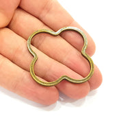 2 Antique Bronze Pendant Antique Bronze Plated Connector Pendant (51mm) G8576