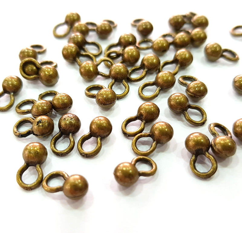 30 Antique Bronze Charm Antique Bronze Plated Charm (9x4mm) G8585