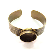 Hammered Bracelet Blanks Bangle Blanks Cuff Blanks Adjustable Bracelet Blank Antique Bronze Plated Brass (24mm Blanks) G8591