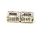 4 Silver Connector Antique Silver Plated Charms (28x14mm) G8611