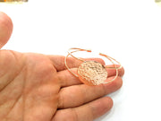 Rose Gold Bracelet Blanks Bangle Blanks Cuff Blanks Adjustable Bracelet Blank Rose Gold Plated Brass (30mm Blanks ) G8623