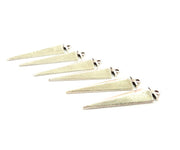 6 Silver Charms Antique Silver Plated Charms (41x10mm) G8655