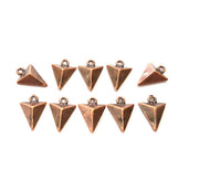 20 Triangle Charm Antique Copper Plated Charm (16x11mm) G8662