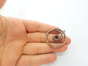 2 Antique Copper Charm Antique Copper Plated Charm 35mm) G9485