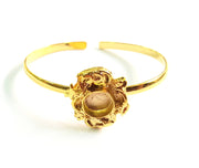 Gold Bangle Blanks Bracelet Blanks Cuff Blanks Adjustable Bracelet Blank Gold Plated Brass (10mm Blanks ) G8695