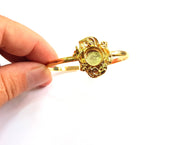 Gold Bangle Blanks Bracelet Blanks Cuff Blanks Adjustable Bracelet Blank Gold Plated Brass (10mm Blanks ) G8695