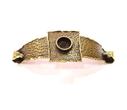 Hammered Bracelet Blanks Bangle Blanks Cuff Blanks Adjustable Bracelet Blank Antique Bronze Plated Brass (10mm Blanks) G8717