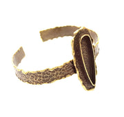 Hammered Bracelet Blanks Bangle Blanks Cuff Blanks Adjustable Bracelet Blank Antique Bronze Plated Brass (35x10mm Blanks) G8723