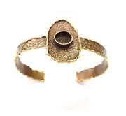 Hammered Bracelet Blanks Bangle Blanks Cuff Blanks Adjustable Bracelet Blank Antique Bronze Plated Brass (10mm Blanks) G8725
