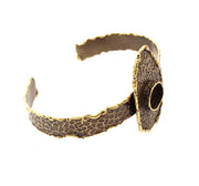 Hammered Bracelet Blanks Bangle Blanks Cuff Blanks Adjustable Bracelet Blank Antique Bronze Plated Brass (10mm Blanks) G8725