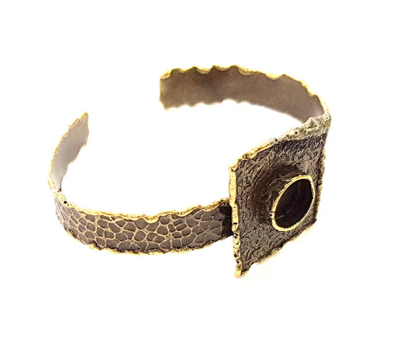 Hammered Bracelet Blanks Bangle Blanks Cuff Blanks Adjustable Bracelet Blank Antique Bronze Plated Brass (10mm Blanks) G8726