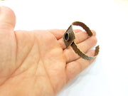 Hammered Bracelet Blanks Bangle Blanks Cuff Blanks Adjustable Bracelet Blank Antique Bronze Plated Brass (10mm Blanks) G8726