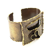 Hammered Bracelet Blanks Bangle Blanks Cuff Blanks Adjustable Bracelet Blank Antique Bronze Plated Brass (25x18mm Blanks) G8730