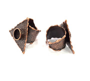 Copper Ring Blank inlay Ring Blank Mosaic Ring Bezel Base Settings Cabochon Mountings (10mm blank ) Antique Copper Plated Brass G8741