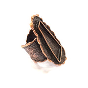 Copper Ring Blank inlay Ring Blank Mosaic Ring Bezel Base Settings Cabochon Mountings (32x10mm blank ) Antique Copper Plated Brass G8742