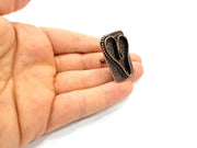 Copper Ring Blank inlay Ring Blank Mosaic Ring Bezel Base Settings Cabochon Mountings (34x26mm blank ) Antique Copper Plated Brass G9007