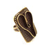Antique Bronze Ring Blank inlay Ring Blank Mosaic Bezel Base Settings Cabochon Mountings (34x26mm blank ) Antique Bronze Plated Brass G8745