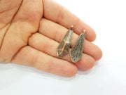 4 Antique Copper Charm Antique Copper Plated Charm (38x13mm) G8751