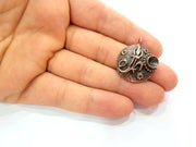 Antique Copper Pendant Blank Mosaic Base Blank inlay Blank Necklace Blank Resin Blank Mountings Antique Copper Plated Brass (27mm) G8760