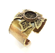 Bracelet Blanks Bangle Blanks Cuff Blanks Adjustable Bracelet Blank Antique Bronze Plated Brass (20mm Blanks) G8767