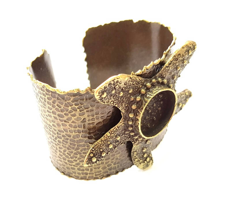 Hammered Bracelet Blanks Bangle Blanks Cuff Blanks Adjustable Bracelet Blank Antique Bronze Plated Brass (20mm Blanks) G13618