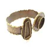 Hammered Bracelet Blanks Bangle Blanks Cuff Blanks Adjustable Bracelet Blank Antique Bronze Plated Brass (20mm and 31x10mm Blanks) G8780