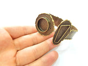 Hammered Bracelet Blanks Bangle Blanks Cuff Blanks Adjustable Bracelet Blank Antique Bronze Plated Brass (20mm and 31x10mm Blanks) G8780
