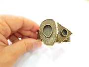 Hammered Bracelet Blanks Bangle Blanks Cuff Blanks Adjustable Bracelet Blank Antique Bronze Plated Brass (10mm and 20x15mm Blanks) G8784