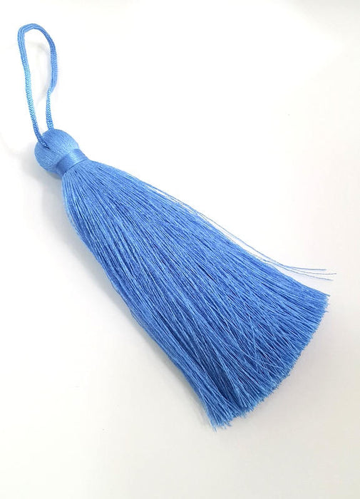 Dark Periwinkle Tassel , Large Thick 113 mm - 4.4 inches G8299