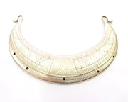 Large Pendant Antique Silver Plated Pendant Collar Pendant  (145x32mm)  G8306