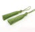 2 Pickle Green Tassel (78 mm - 3 inches) G8307