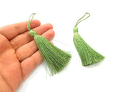 2 Pickle Green Tassel (78 mm - 3 inches) G8307