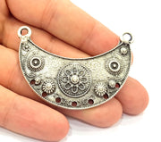 Silver Pendant Antique Silver Plated Pendants (57x24mm) G8313
