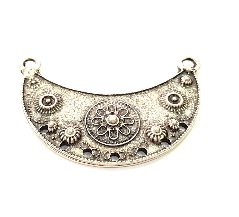Silver Pendant Antique Silver Plated Pendants (57x24mm) G8313