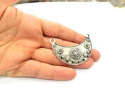 Silver Pendant Antique Silver Plated Pendants (57x24mm) G8313